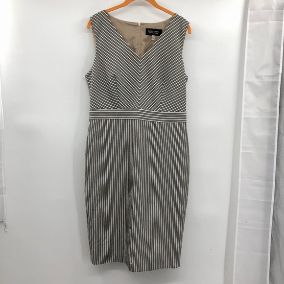 Black Label by Evan Picone Sleeveless Dress Womens 10 Used One Snag - Picture 2 of 12